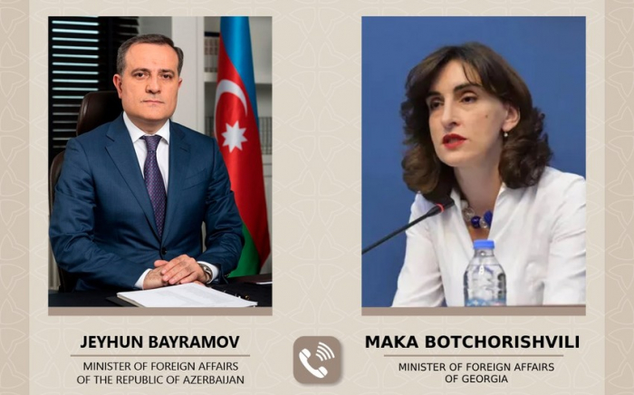   Azerbaijani, Georgian FMs hold phone talks  