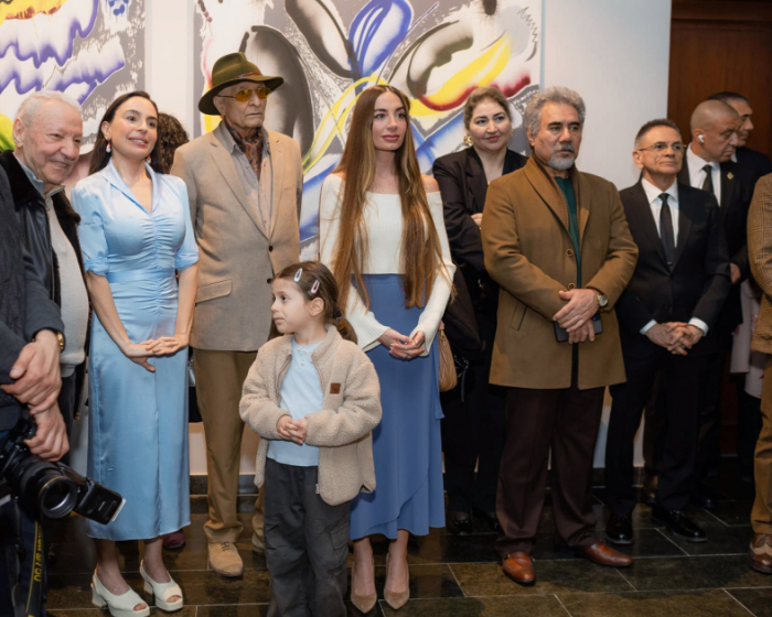   Vice-President of Heydar Aliyev Foundation Leyla Aliyeva and Arzu Aliyeva view “Free to dream” exhibition  