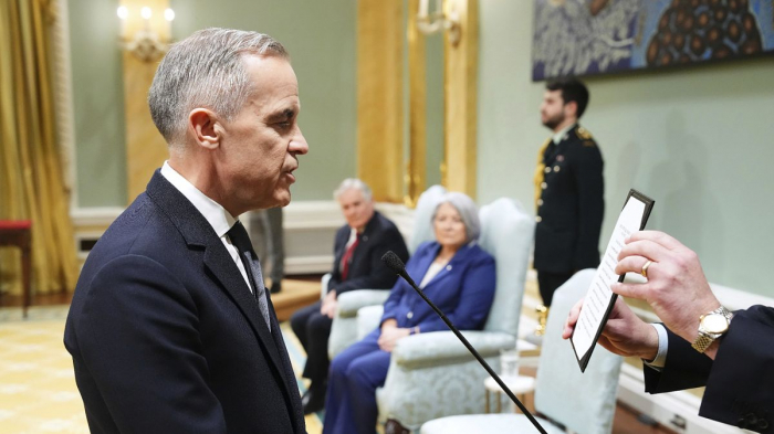 Mark Carney sworn in as first new Canadian prime minister in nine years