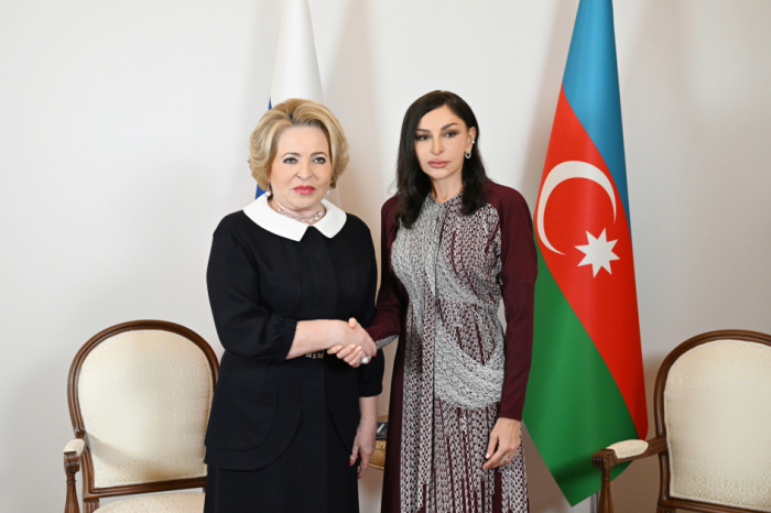   Mehriban Aliyeva rencontre la présidente du Conseil de la Fédération russe Valentina Matvienko  