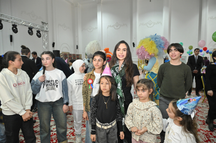 Leyla Aliyeva celebrates Novruz in Guba with children of martyrs