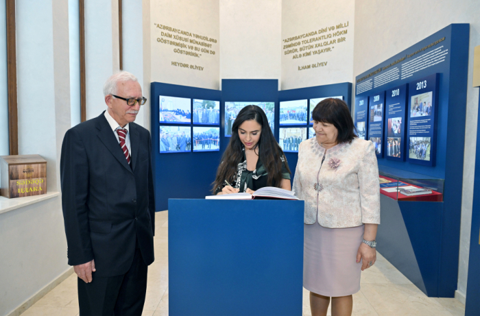   Leyla Aliyeva besucht das Museum der Bergjuden in Guba  