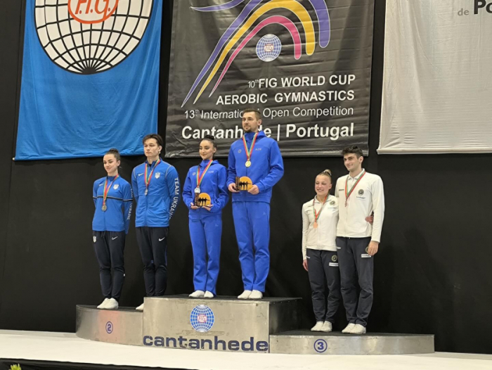 Gimnastlarımız Dünya Kubokunda qızıl medal qazanıblar