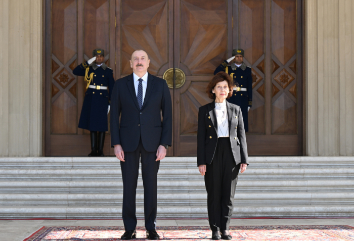  Official welcome ceremony held for President of North Macedonia in Baku 