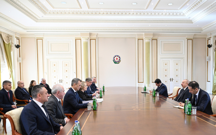  President Ilham Aliyev receives delegation led by Speaker of Russian Federation Council 