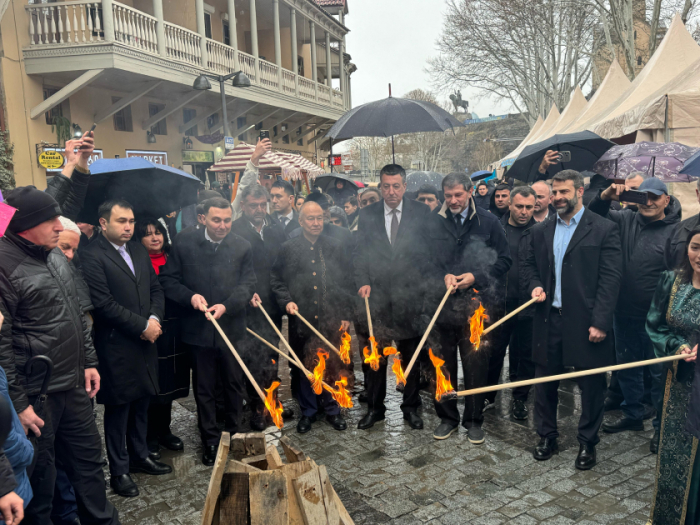 Tbilisinin mərkəzində Novruz şənliyi təşkil olunub