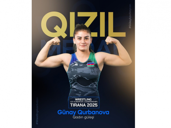 Azerbaijani athlete wins gold medal at European Wrestling Championship