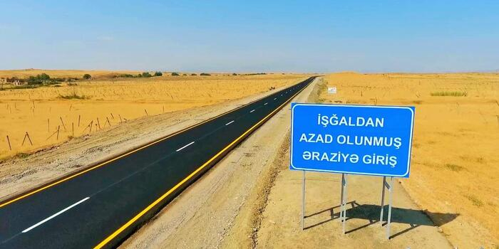 İşğaldan azad edilən ərazilərdə 3 min km yol salınıb  
