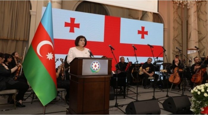 Sahibə Qafarova: "Azərbaycanla Gürcüstan arasındakı münasibətlər strateji xarakter daşıyır"
Sahibə Qafarova: "Azərbaycanla Gürcüstan arasındakı münasibətlər strateji xarakter daşıyır"
