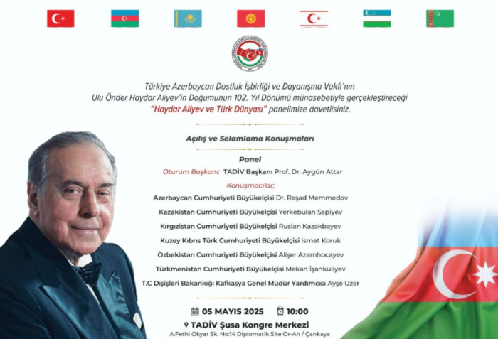   Se celebrará en Ankara una serie de eventos dedicados a la memoria de Heydar Aliyev  