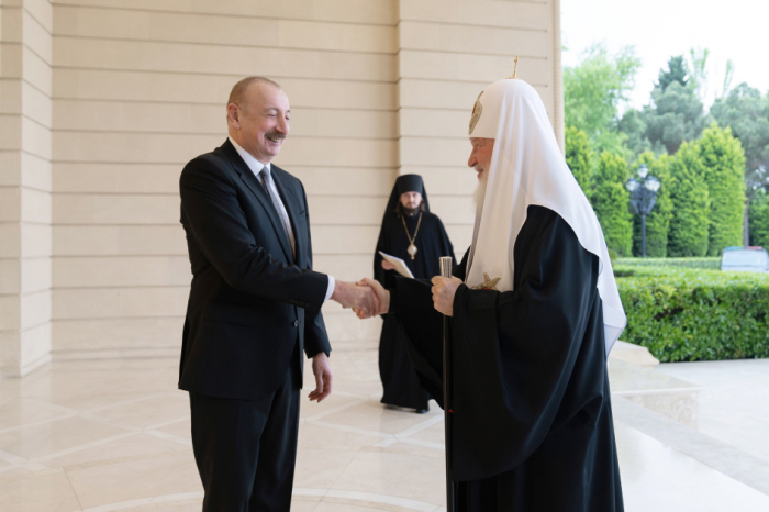   Le président Ilham Aliyev rencontre le patriarche Cyrille de Moscou et de toute la Russie  