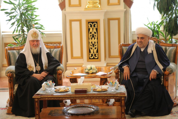   Patriarch Kirill meets with Caucasus Muslims Office Chairman in Baku  