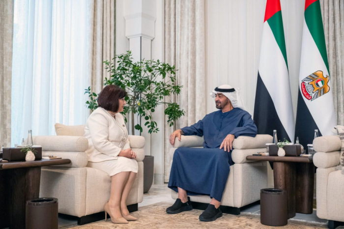   La présidente du Parlement azerbaïdjanais rencontre le président des Émirats arabes unis  