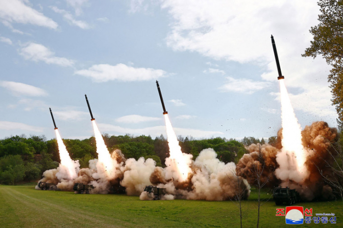 North Korea holds missile-launch drills supervised by leader Kim Jong-un