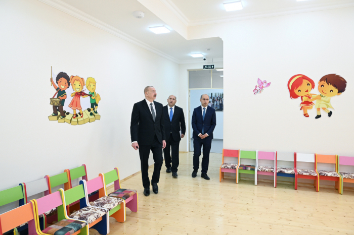    Prezident Kəngərlidə məktəb və bağçanın açılışında    I FOTO      