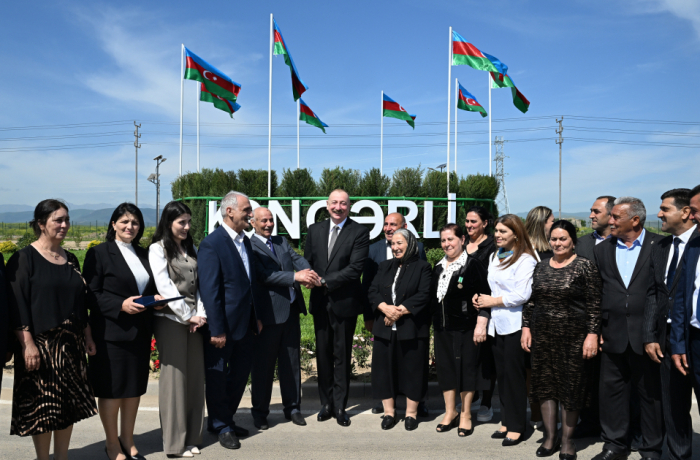    Prezident Kəngərli sakinləri ilə görüşüb  I YENİLƏNİB + FOTO   