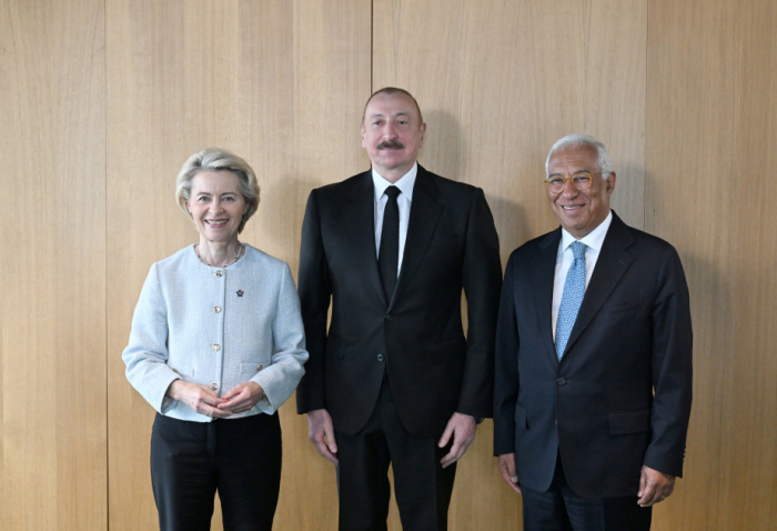  Le président azerbaïdjanais rencontre les présidents du Conseil européen et de la Commission européenne à Tirana 