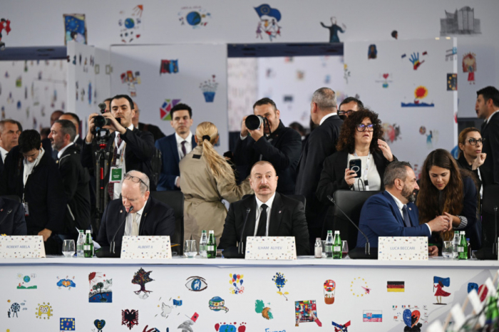  Azerbaijani President attends first plenary session of the 6th European Political Community Summit 