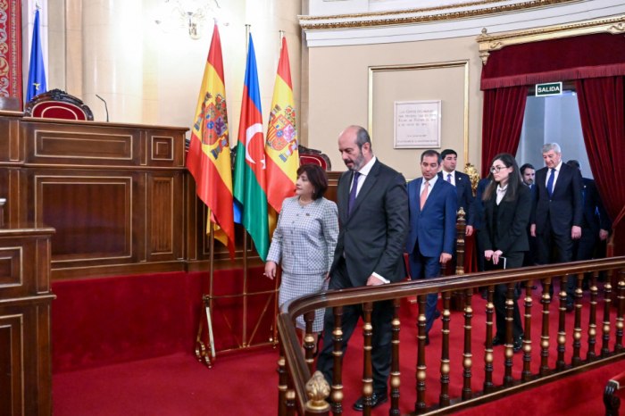  La Presidenta de Milli Majlis se reunió con el Presidente del Senado del Reino de España 