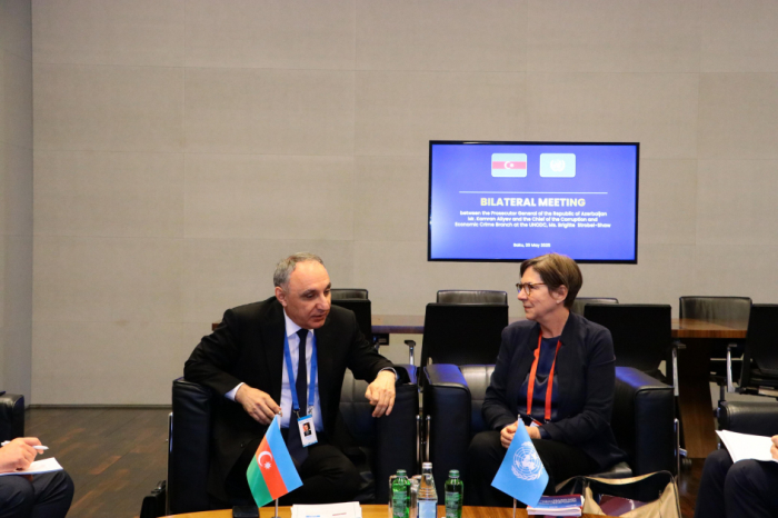 Azerbaijani Prosecutor General meets with UNODC’s Corruption and Economic Crime Branch Chief