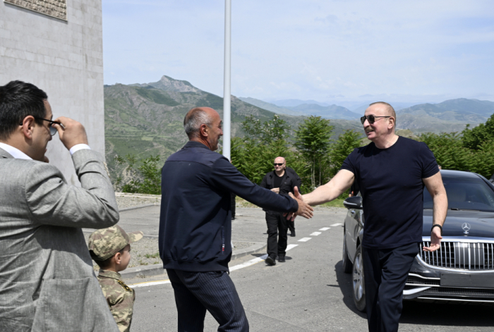 President Ilham Aliyev met with residents in Lachin
