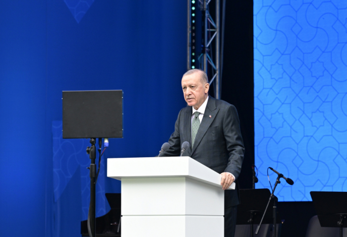 Ərdoğan: "1918-ci ildə alovlanan azadlıq məşəli Azərbaycanın yoluna işıq saçır" Ərdoğan: "1918-ci ildə alovlanan azadlıq məşəli Azərbaycanın yoluna işıq saçır"