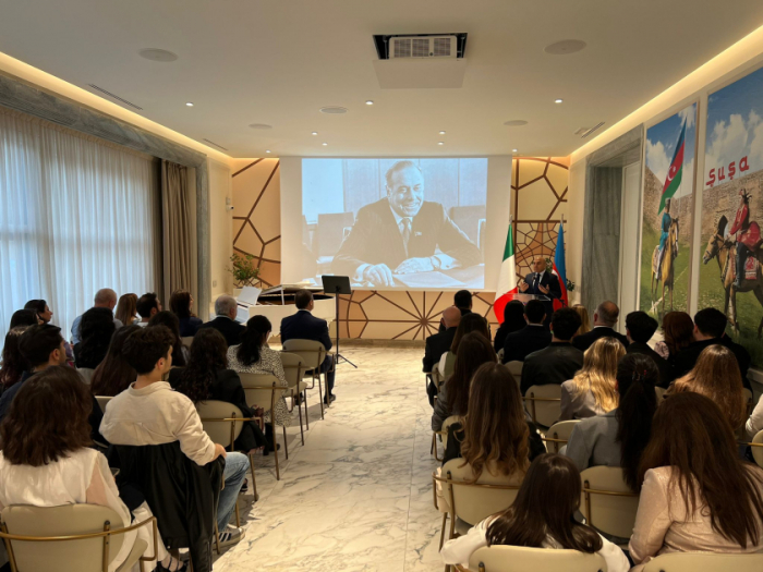 Rome hosts event marking Azerbaijani National Leader Heydar Aliyev’s 102nd anniversary