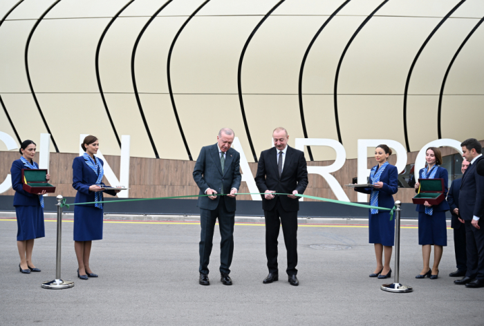  Azerbaijani, Turkish Presidents attend inauguration ceremony of Lachin Int’l Airport - PHOTOS