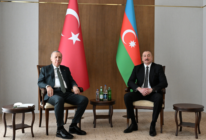  Azerbaijani, Turkish Presidents one-on-one meeting in Lachin 