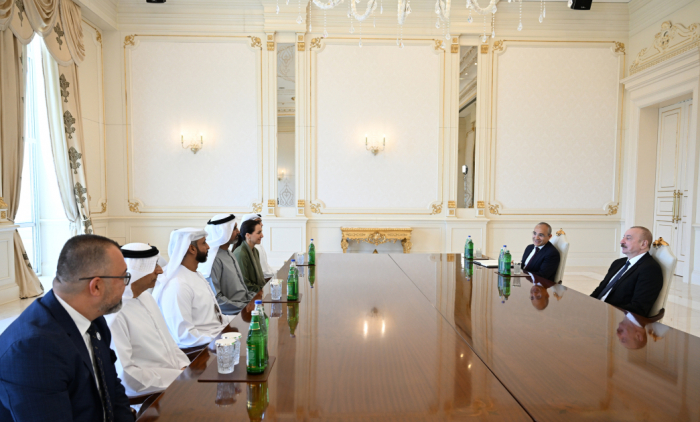   President Ilham Aliyev receives UAE business delegation  