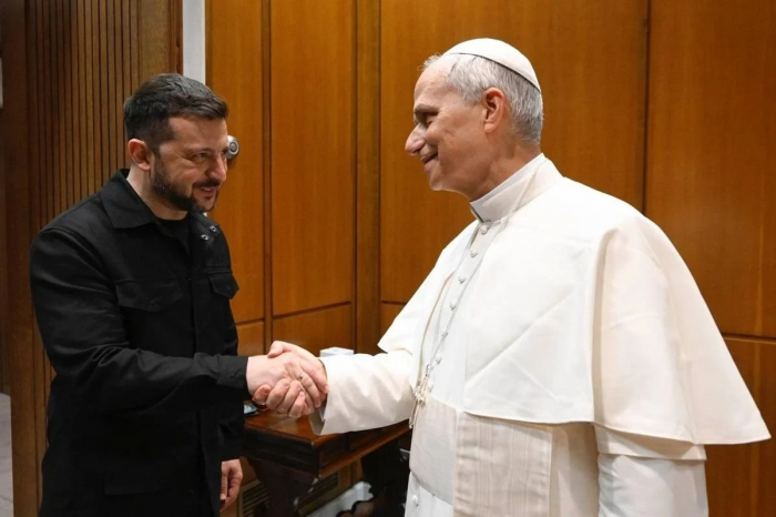 Roma Papası Ukrayna nümayəndə heyətini qəbul edib
Roma Papası Ukrayna nümayəndə heyətini qəbul edib