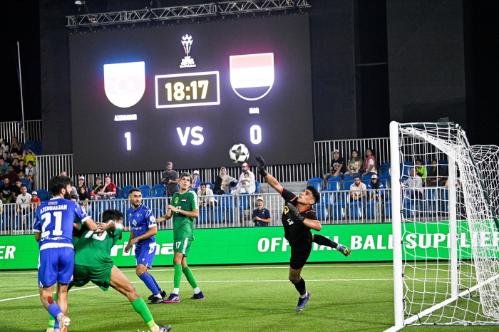 Azərbaycanın minifutbol üzrə yığması dünya çempionatında ilk qələbəsini qazanıb
Azərbaycanın minifutbol üzrə yığması dünya çempionatında ilk qələbəsini qazanıb