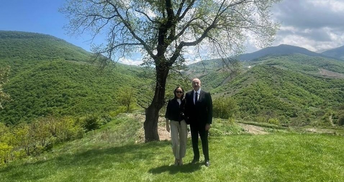 Birinci xanım Daşaltı kəndindən paylaşım edib Birinci xanım Daşaltı kəndindən paylaşım edib