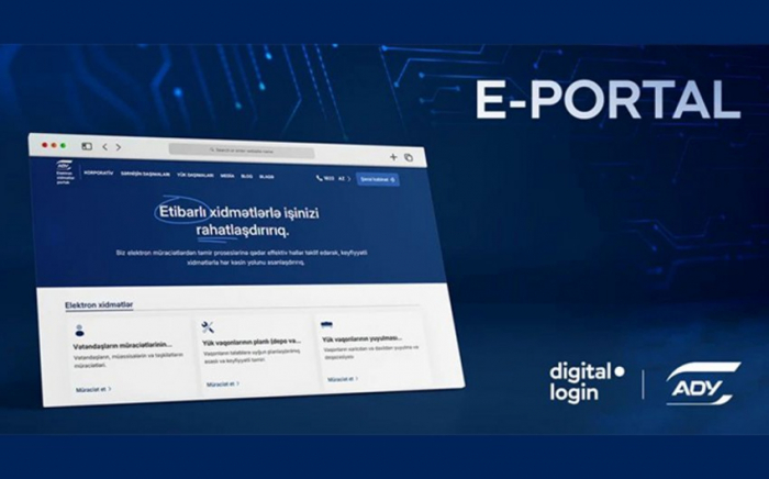ADY-nin elektron xidmətləri "digital.login"ə inteqrasiya olunub