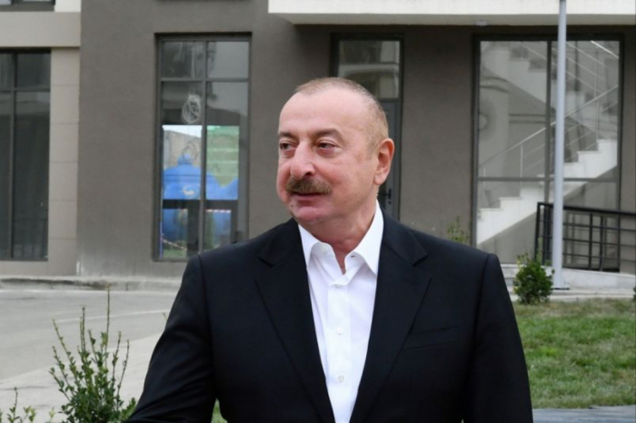 İlham Əliyev Kəngərli kəndinin açılışında iştirak edib İlham Əliyev Kəngərli kəndinin açılışında iştirak edib