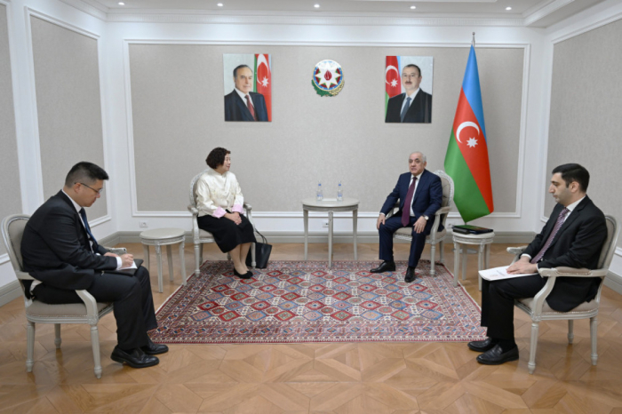 Baş nazir Əli Əsədov Çinin Azərbaycandakı səfiri ilə görüşüb
Baş nazir Əli Əsədov Çinin Azərbaycandakı səfiri ilə görüşüb