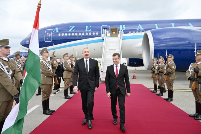    İlham Əliyev Macarıstana gedib   