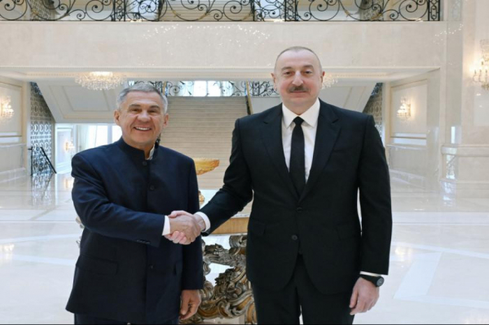 Tatarıstan lideri İlham Əliyevi təbrik edib
Tatarıstan lideri İlham Əliyevi təbrik edib