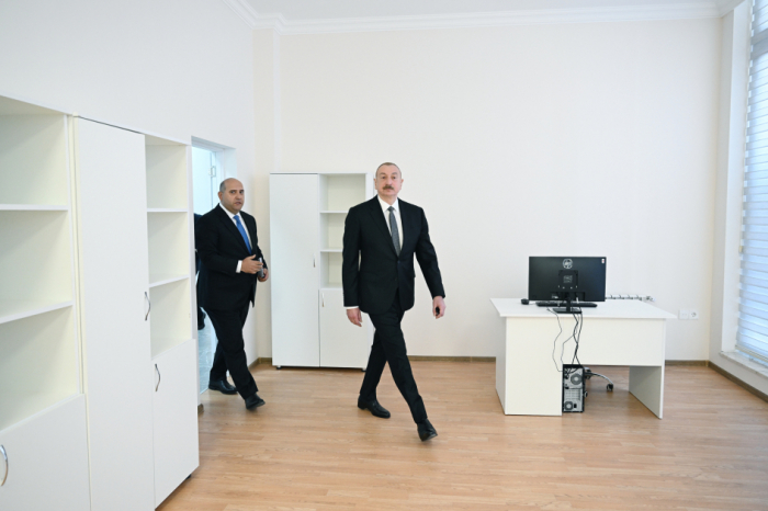   Familiarización con las condiciones creadas en el edificio administrativo multifuncional construido en la aldea Kangarli del distrito de Aghdam  