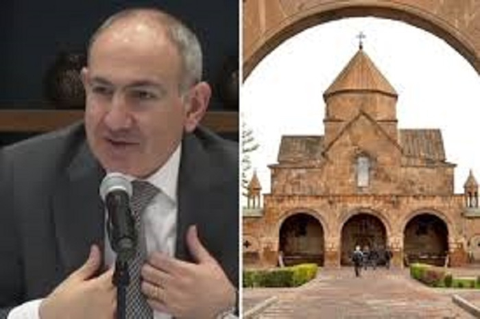 Paşinyan erməni ruhanilərini alçaldıb Paşinyan erməni ruhanilərini alçaldıb