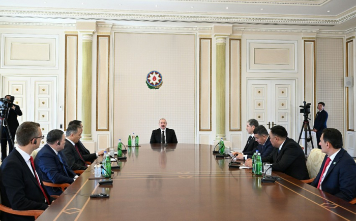  Le président Aliyev a reçu les ministres de l’Intérieur de l’Organisation des Etats turciques 