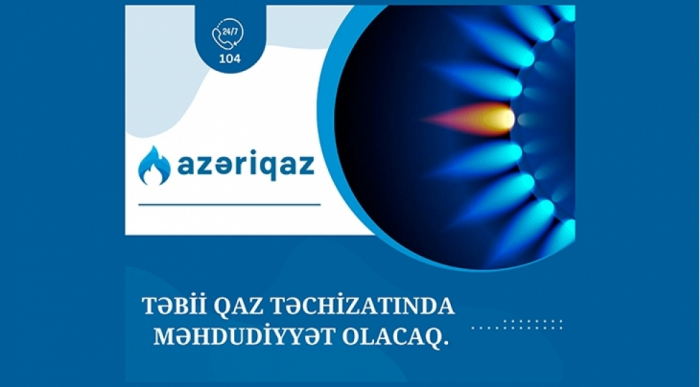 Nəsimi rayonunun bəzi yerlərində qaz olmayacaq  

