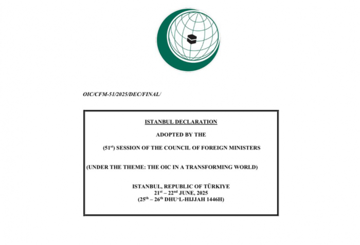   Declaration on WAC adopted at conclusion of 51st Session of OIC Council of Foreign Ministers  