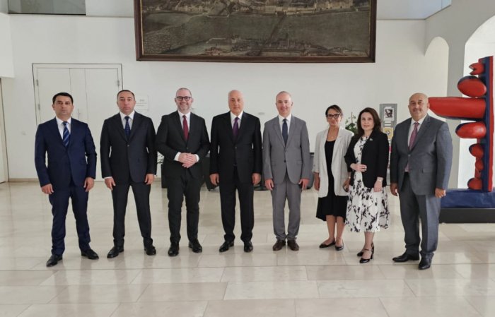 Azerbaijani delegation arrives in Austrian city of Linz
