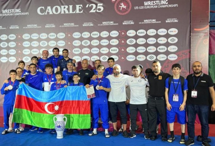   Azerbaijani wrestlers rank 1st in team standings at U15 European Championships  