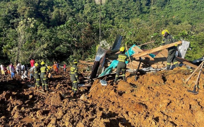 At least 10 dead, 15 injured in Colombia landslide