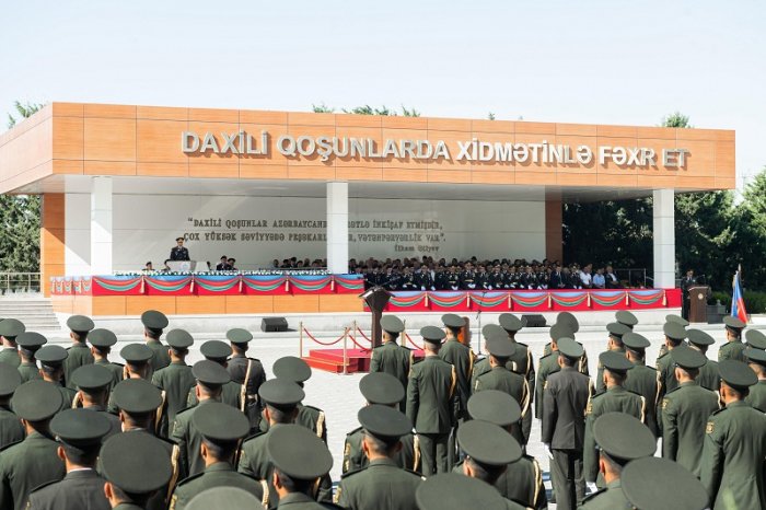DİN-in Hərbi İnstitutunda buraxılış mərasimi baş tutub
