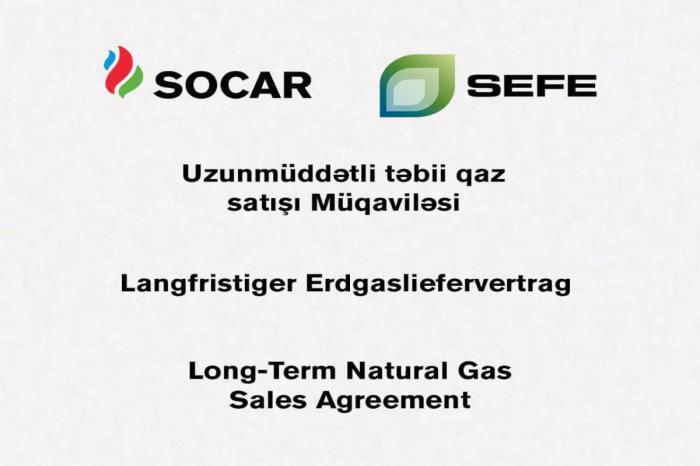 SOCAR ilə Almaniya şirkəti arasında təbii qaz alışı üzrə müqavilə imzalanıb