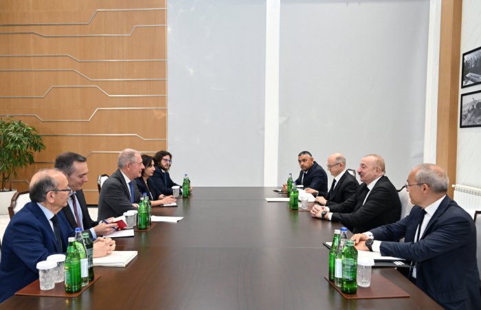  President of Azerbaijan Ilham Aliyev received Italian delegation in Mingachevir  