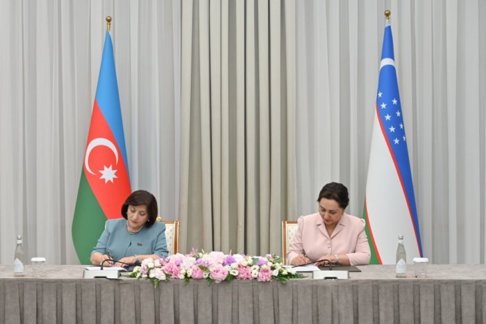 Azərbaycan Milli Məclisi ilə Özbəkistan Ali Məclisi arasında sənədlər imzalanıb